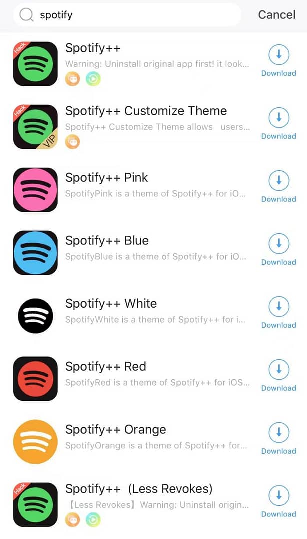 search for spotify