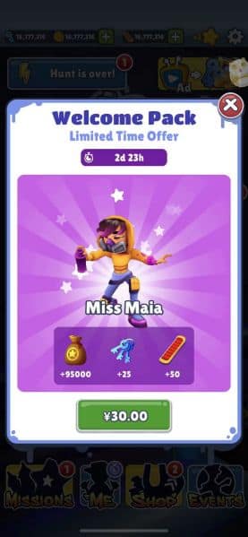in-app purchase